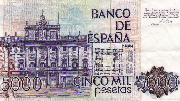 billet 5000 pesetas