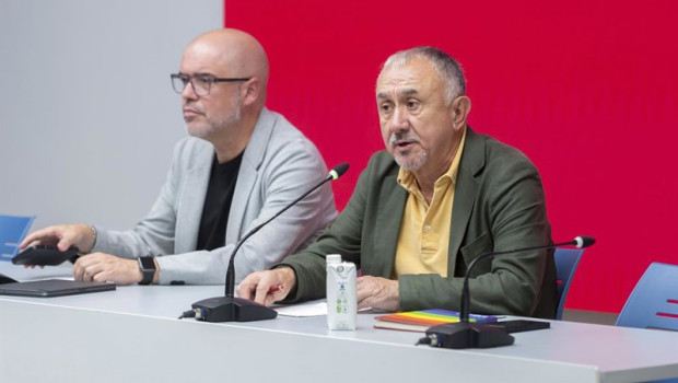 ep archivo   el secretario general de ccoo unai sordo y el secretario general de ugt pepe alvarez