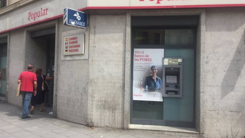 Archivo - Sucursal de Banco Popular | EUROPA PRESS - Archivo ep archivo sucursal de banco popular