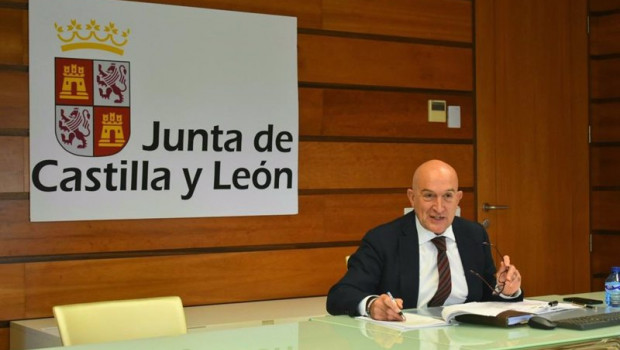 ep carnero en un momento de la intervencion en la sectorial de agricultura y ganaderia