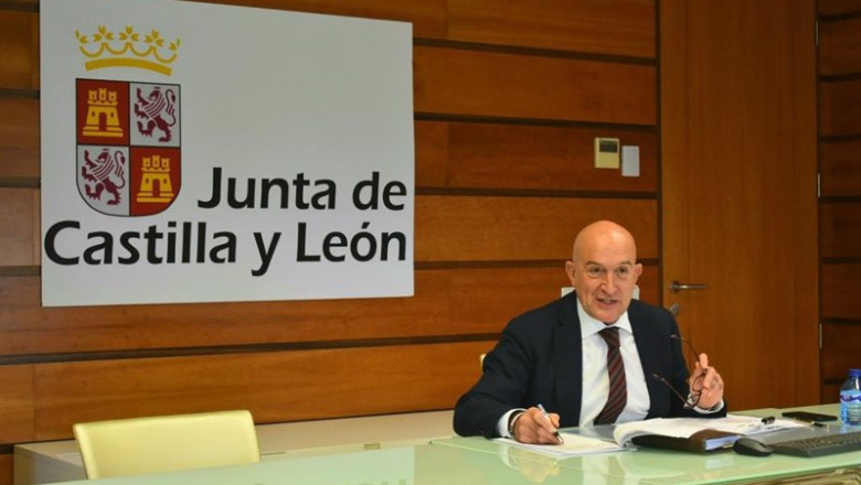Carnero en un momento de la intervención en la Sectorial de Agricultura y Ganadería | JCYL ep carnero en un momento de la intervencion en la sectorial de agricultura y ganaderia