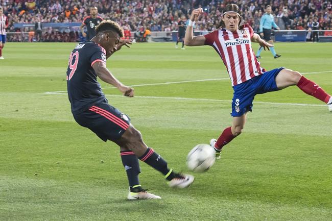 Coman y Filipe Luis, Champions League, Atlético de Madrid-Bayern de Múnich | EUROPA PRESS ep comanfilipe luis champions league atleticomadrid-bayernmunich