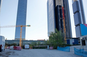 ep continuan las obras de la construccion de la torre caleido en madrid