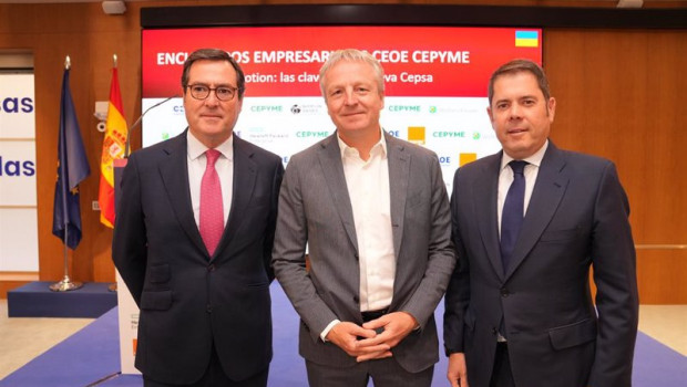 ep de izda a dcha el presidente de la ceoe antonio garamendi el ceo de cepsa maarten wetselaar y el