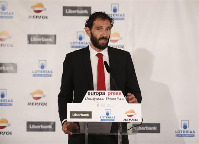 Desayuno Deportivo de Europa Press con Jorge Garbajosa | MARTA FERNÁNDEZ/EUROPA PRESS ep desayuno deportivoeuropa pressjorge garbajosa