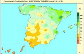 ep distribucion de las lluvias acumuladas en espana desde el 1 de octubre de 2019 hasta el 15 de