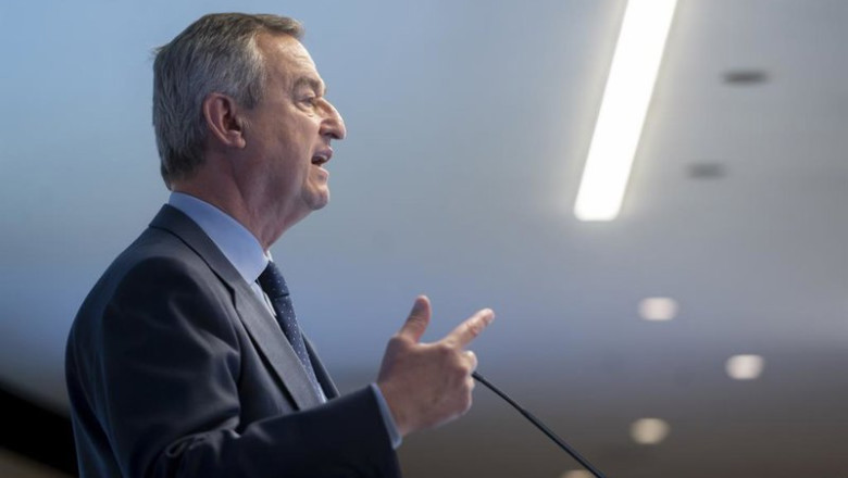 ep el consejero delegado del banco sabadell cesar gonzalez bueno durante una rueda de prensa en la ep el consejero delegado del banco sabadell cesar gonzalez bueno durante una rueda de prensa en la