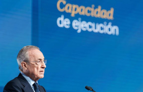 ep el presidente de acs florentino perez durante la junta de accionistas de acs en ifema madrid a 8