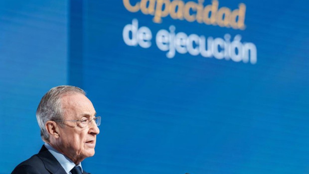 ep el presidente de acs florentino perez durante la junta de accionistas de acs en ifema madrid a 8