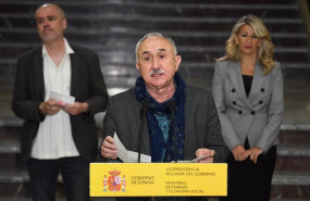 ep el secretario general de ugt pepe alvarez durante la firma de un acuerdo de dialogo social con