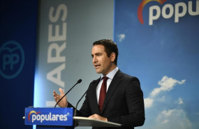 ep el secretario general del pp teodoro garcia egea durante una rueda de prensa tras la reunion del