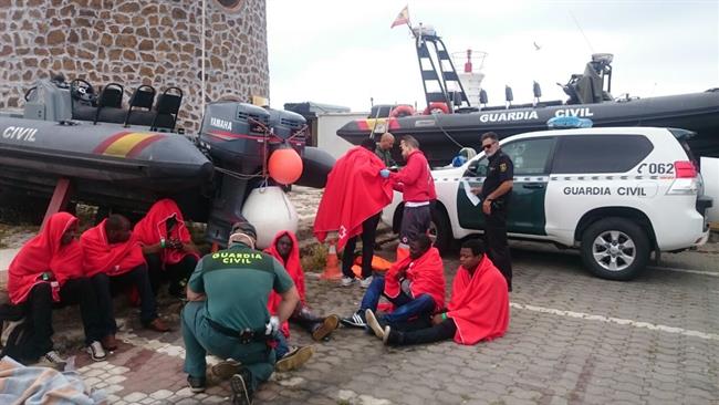 Inmigrantes rescatados en Ceuta en una imagen de archivo | GUARDIA CIVIL/ARCHIVO ep inmigrantes rescatadosceutauna imagenarchivo