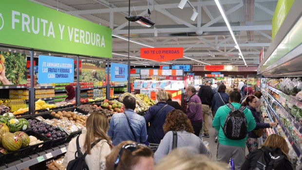 ep interior de una tienda de aldi
