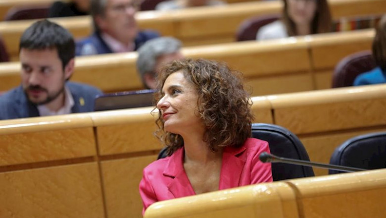 La ministra de Hacienda, María Jesús Montero, durante la primera sesión de control al Gobierno en el Senado | Jesús Hellín - Europa Press ep la ministra de hacienda maria jesus montero durante la primera sesion de control al gobierno en