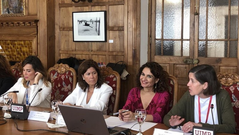 La ministra de Hacienda en funciones, María Jesús Montero, en la UIMP | EUROPA PRESS ep la ministrahaciendafunciones maria jesus montero enuimp