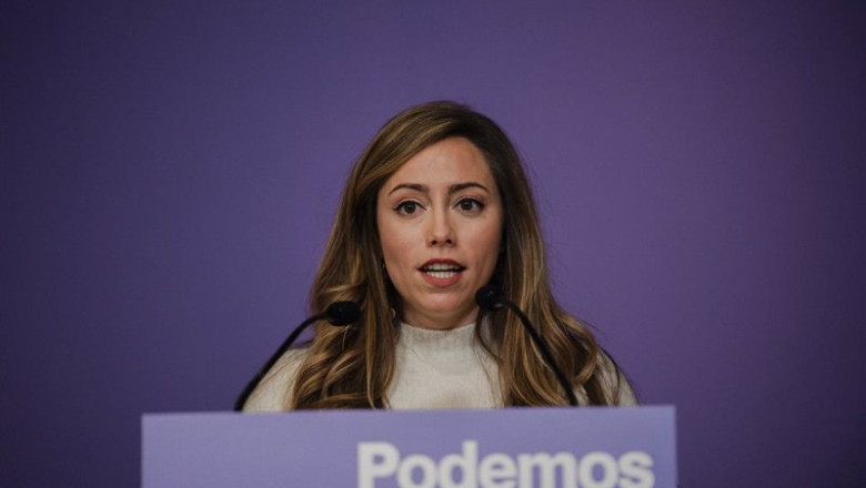 La secretaria de Acción Institucional de Podemos, María Teresa Pérez. | Mateo Lanzuela - Europa Press ep la secretaria de accion institucional de podemos maria teresa perez