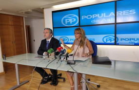 ep los diputados del pp en la jgpa pablo gonzalez y en el congreso paloma gazquez en rueda de prensa