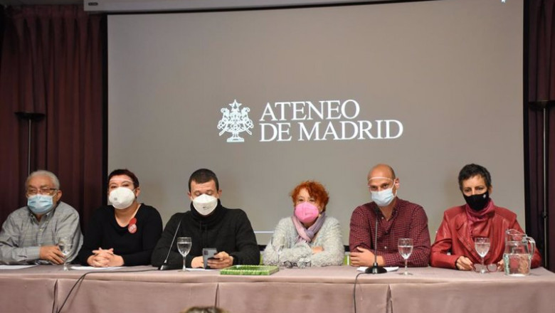 Rueda de prensa en la que se ha presentado el manifiesto | MERP ep rueda de prensa en la que se ha presentado el manifiesto