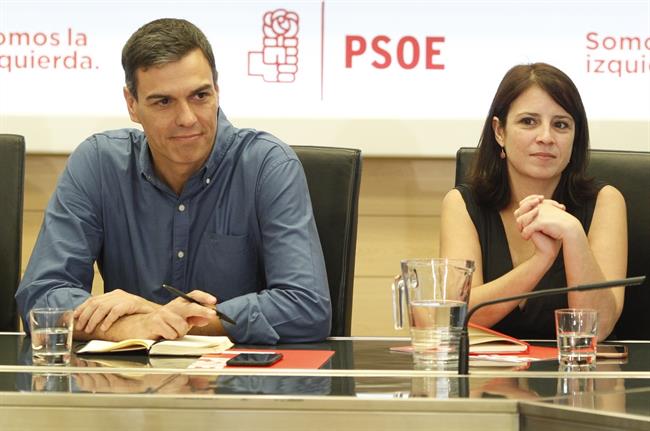 Sánchez y Lastra en la reunión de la Comisión Permanente de la Ejecutiva Federal | EUROPA PRESS ep sanchezlastrala reunionla comision permanentela ejecutiva federal