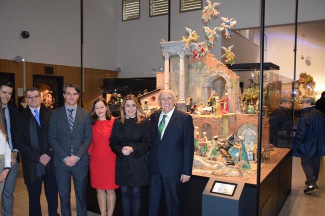 Susana Díaz en el Museo de belenes fundación diaz caballero mollina | JUNTA DE ANDALUCÍA ep susana diazmuseobelenes fundacion diaz caballero mollina