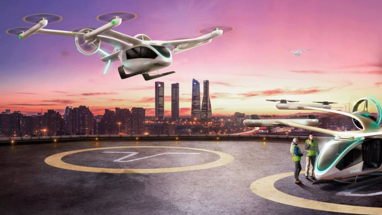 Vehículo volador eVTOL de Eve y en el que ha invertido Acciona | ACCIONA ep vehiculo volador evtol de eve y en el que ha invertido acciona