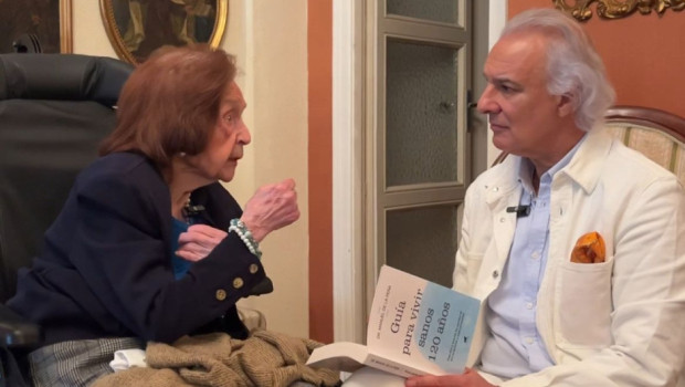 mercedes lvarez con el doctor manuel de la pea 