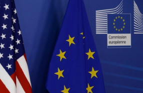 ep archivo   banderas de estados unidos y europa