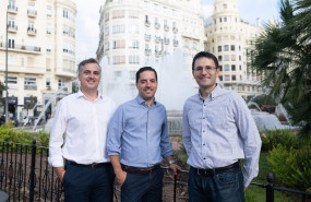 ep archivo   de izquierda a derecha vicent soler ceo javier grau coo javier lopez cto de kenmei