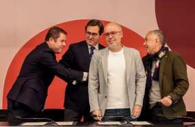 ep archivo   i d los presidentes de cepyme y ceoe gerardo cuerva y antonio garamendi y los
