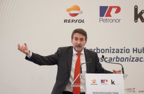 ep el consejero delegado de repsol josu jon imaz durante el acto de colocacion de la primera piedra