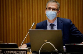 ep el gobernador del banco de espana pablo hernandez de cos en el congreso