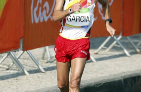 ep el marchador jesus angel garcia bragado en la prueba de 50 kilometros de los juegos olimpicos de