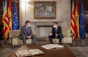 ep el ministro de agricultura pesca y alimentacion luis planas d y el presidente de la generalitat