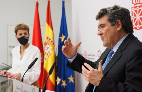 ep el ministro de inclusion seguridad social y migraciones jose luis escriva y la presidenta del