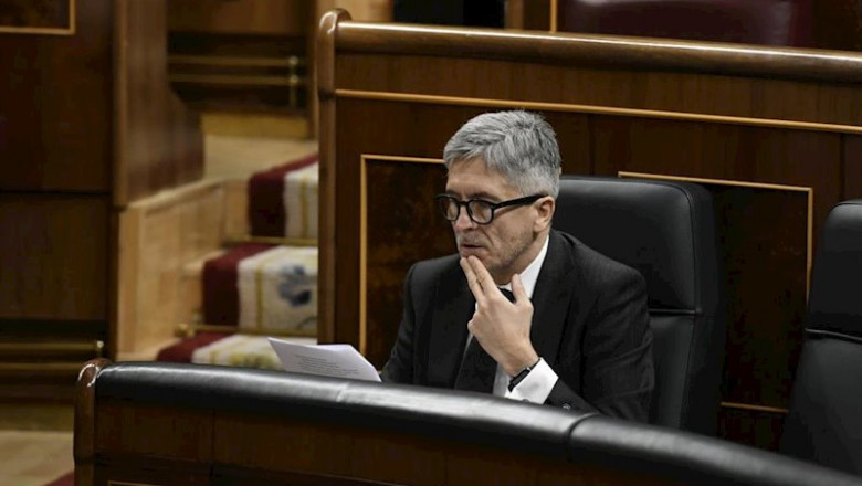 ep el ministro de interor fernando grande- marlaska durante una sesion plenaria en el congreso de