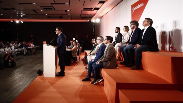 ep el presidente de ciudadanos albert rivera ofrece una rueda de prensa tras la reunion