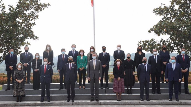 El Rey recibe en audiencia a la nueva junta de gobierno de AmChamSpain | FRANCISCO GOMEZ ep el rey recibe en audiencia a la nueva junta de gobierno de amchamspain