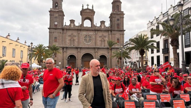 ep el secretario general de ccoo unai sordo este jueves en las palmas de gran canaria
