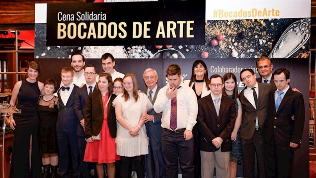 ep el teatro real ha acogido la cena bocados de arte que ha reunido a doce artistas con discapacidad