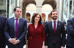 ep i-d el vicepresidente de la comunidad de madrid igancio aguado la presidenta de la comunidad de