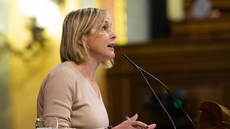 Idoia Sagastizabal, del Grupo Parlamentario Vasco (EAJ-PNV) defiende la moción sbore las medidas que prevé adoptar la ministra de Industria, Comercio y Turismo ante el recrudecimiento de la crisis energética | CONGRESO ep idoia sagastizabal del grupo parlamentario vasco eaj pnv defiende la mocion sbore las medidas que