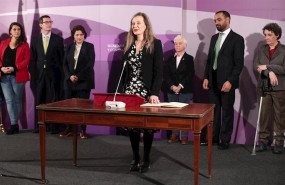 ep la delegada del gobierno contra la violencia de genero victoria rosell jura el cargo durante el