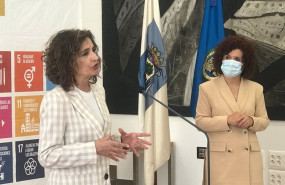 ep la ministra de hacienda y portavoz del gobierno maria jesus montero en la diputacion de huelva