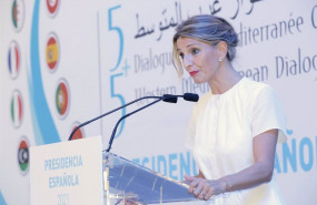 ep la vicepresidenta segunda y ministra de trabajo y economia social yolanda diaz interviene en el