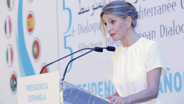 ep la vicepresidenta segunda y ministra de trabajo y economia social yolanda diaz interviene en el ep la vicepresidenta segunda y ministra de trabajo y economia social yolanda diaz interviene en el