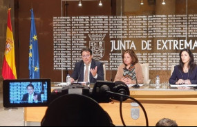 ep los consejeros de hacienda sanidad y educacion en rueda de prensa