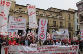 ep manifestacion1mayola union sindical obrera uso en oviedo