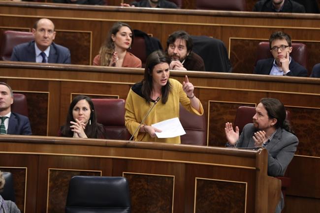 Montero y Pablo Iglesias en la sesión de control al Gobierno en el Congreso | EUROPA PRESS ep monteropablo iglesiasla sesioncontrolgobiernocongreso