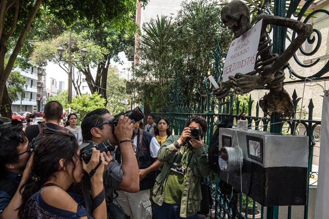 Protesta por los periodistas mexicanos asesinados | ENEAS DE TROYA/WIKIPEDIA ep protestalos periodistas mexicanos asesinados
