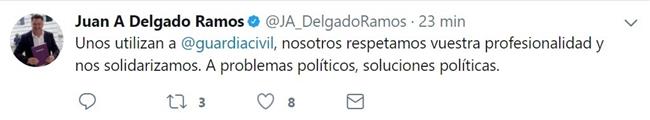 Tuit del guardia civil Juan Antonio Delgado | TWITTER DE JUAN ANTONIO DELGADO ep tuitguardia civil juan antonio delgado
